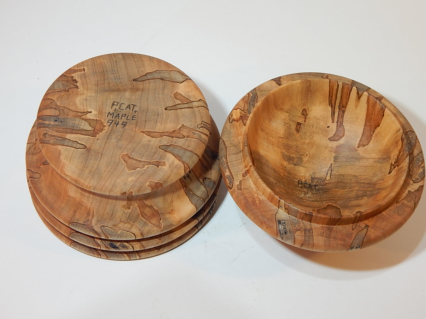 Maple Bowl with Lid, Handmade Lathe Turned Box, Artisan Crafted