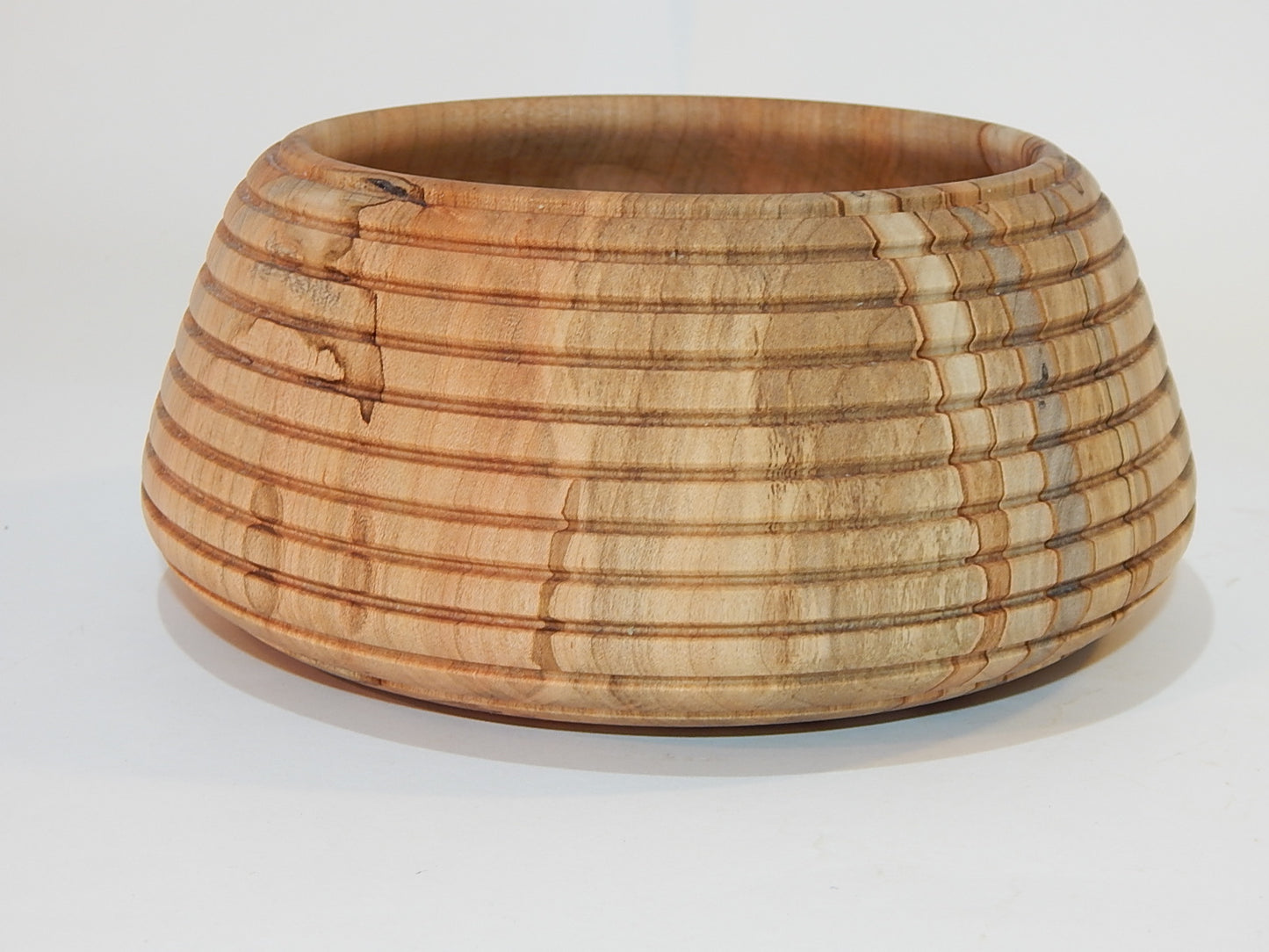 Maple Bowl, Handmade Lathe Turned Box, Artisan Crafted