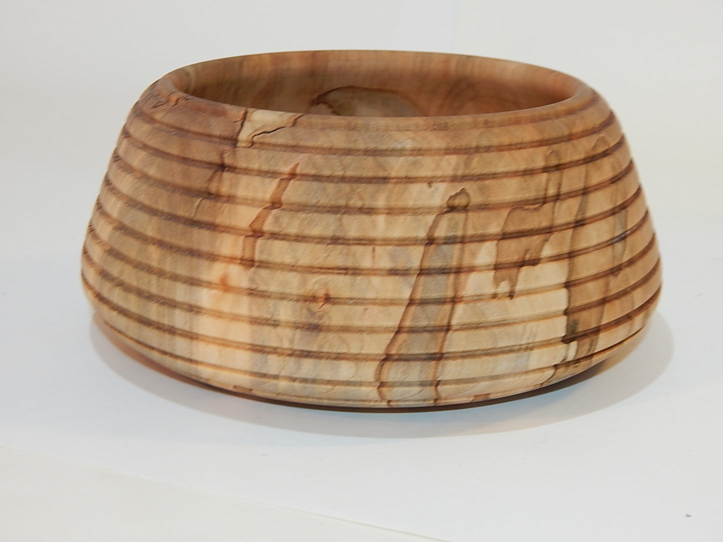 Maple Bowl, Handmade Lathe Turned Box, Artisan Crafted