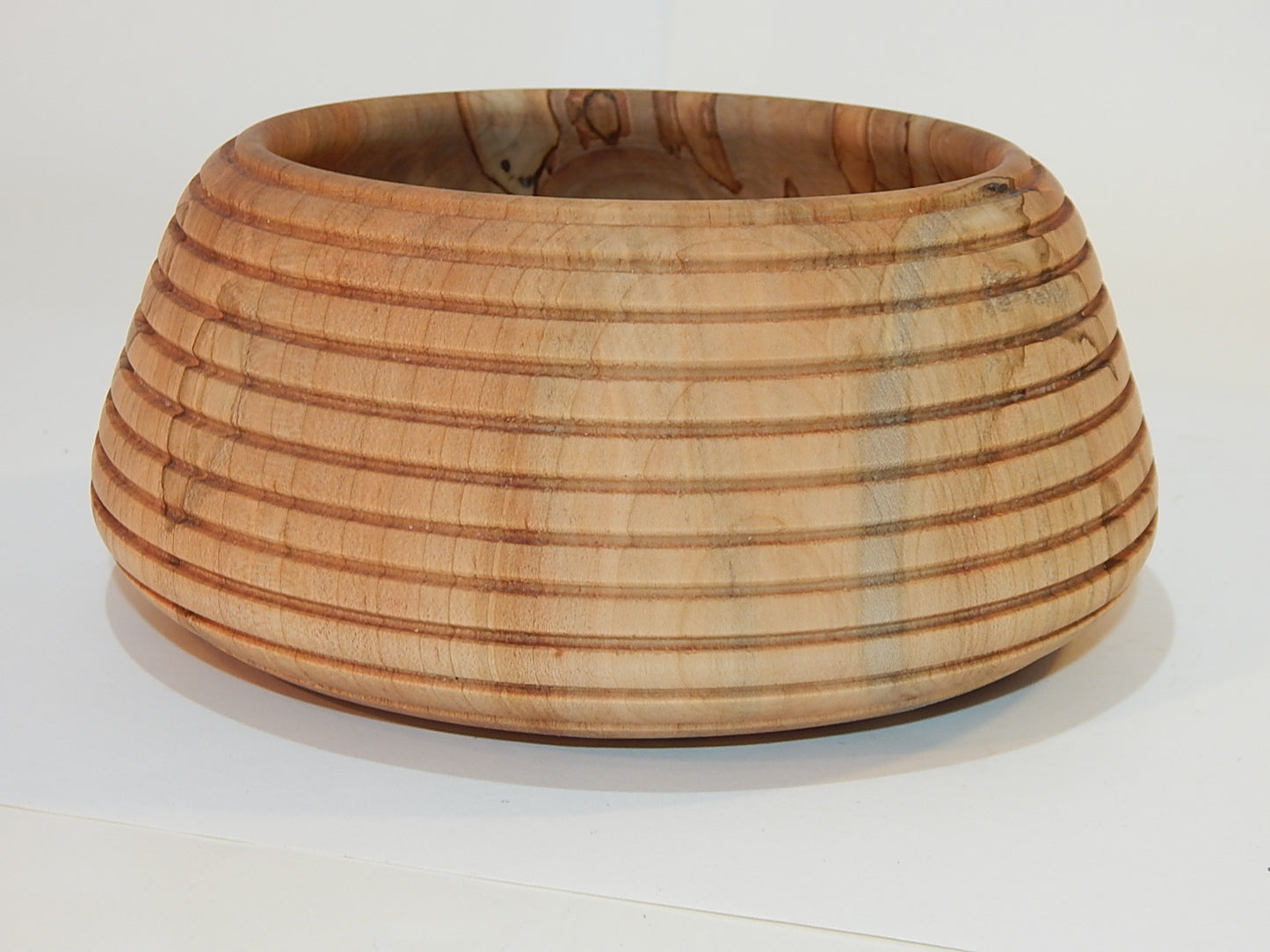 Maple Bowl, Handmade Lathe Turned Box, Artisan Crafted