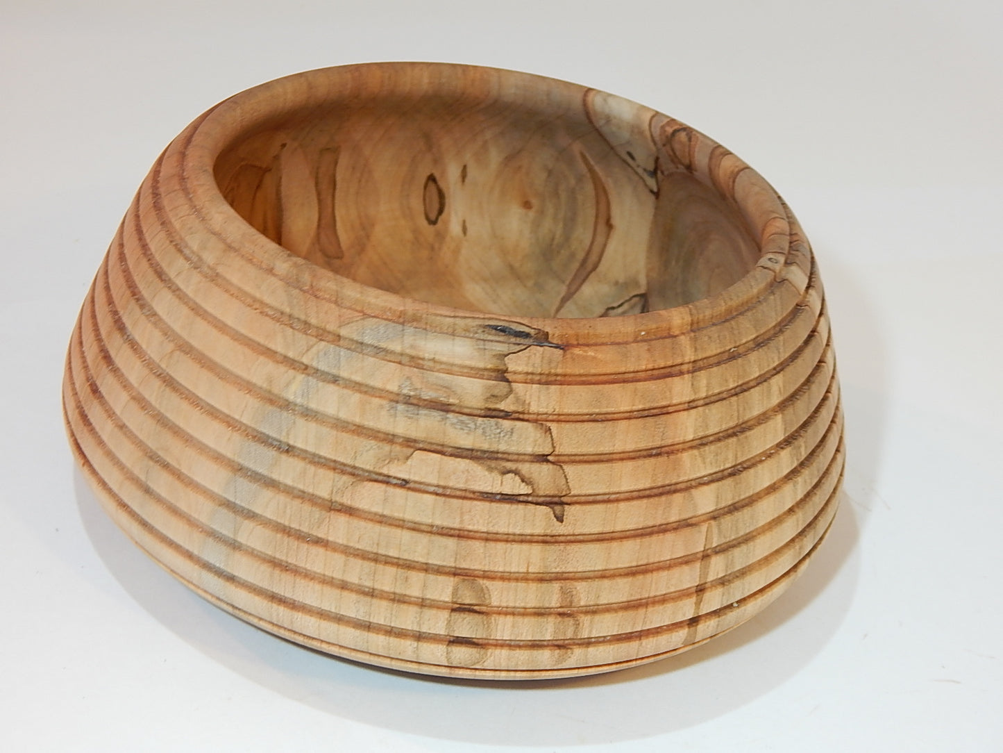 Maple Bowl, Handmade Lathe Turned Box, Artisan Crafted