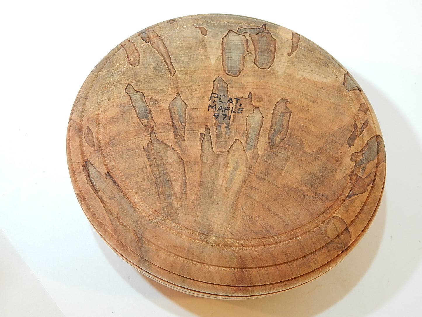 Maple Bowl, Handmade Lathe Turned Box, Artisan Crafted