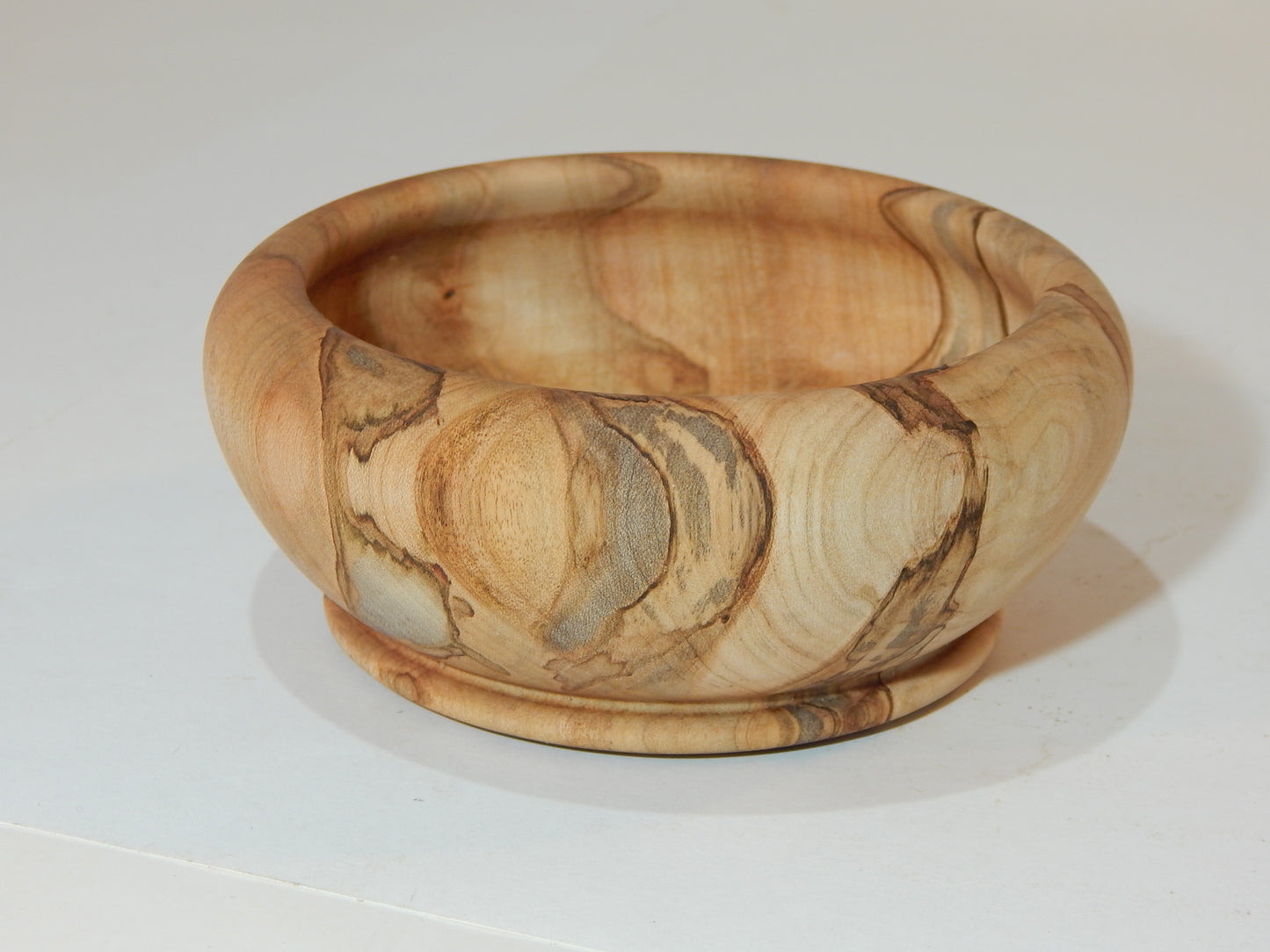 Maple Bowl, Handmade Lathe Turned Box, Artisan Crafted