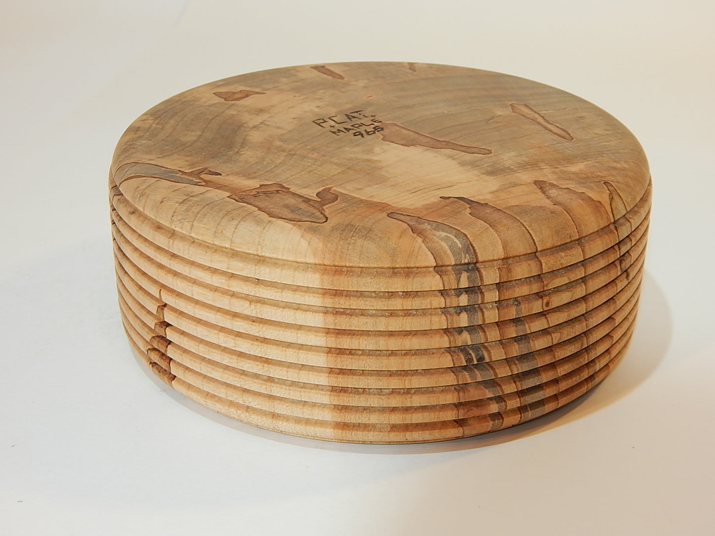 Maple Bowl, Handmade Lathe Turned Box, Artisan Crafted