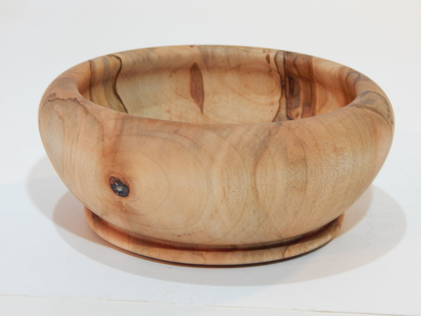 Maple Bowl, Handmade Lathe Turned Box, Artisan Crafted