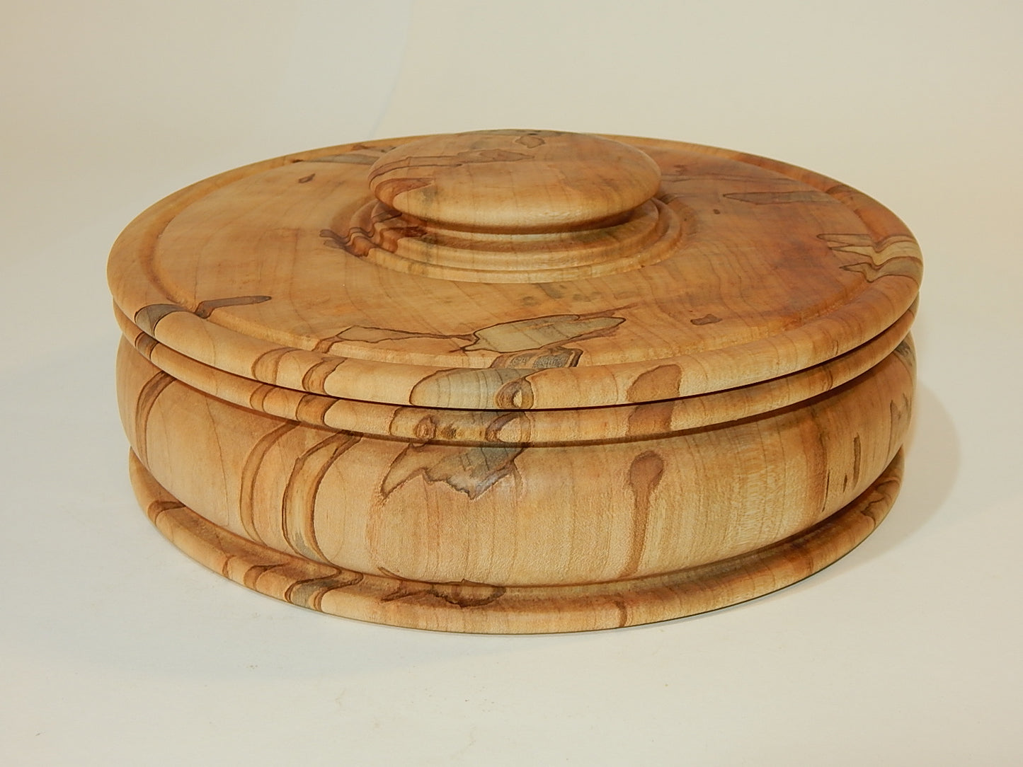 Maple Bowl with Lid, Handmade Lathe Turned Box, Artisan Crafted