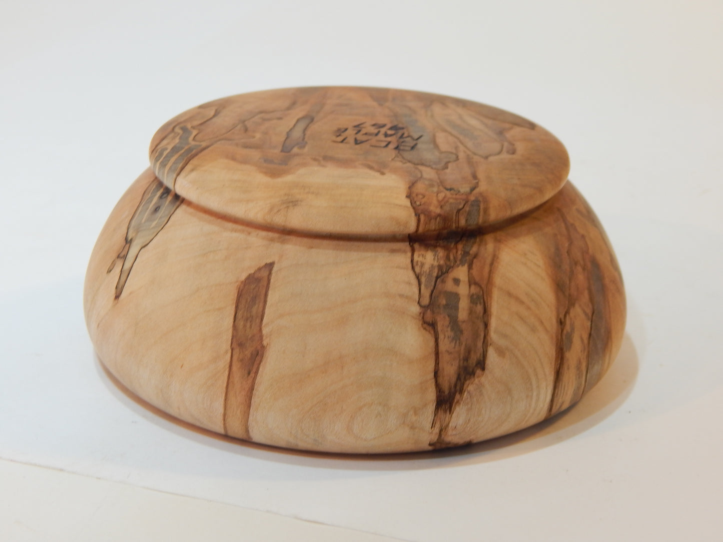 Maple Bowl, Handmade Lathe Turned Box, Artisan Crafted