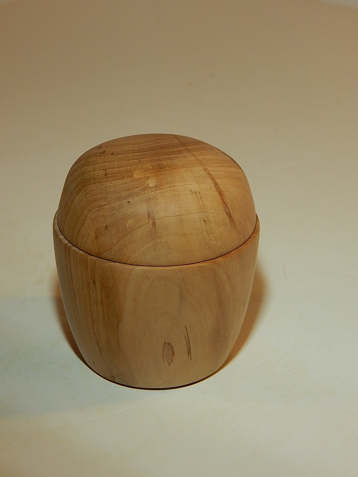 Maple Bowl with Lid, Handmade Lathe Turned Box, Artisan Crafted