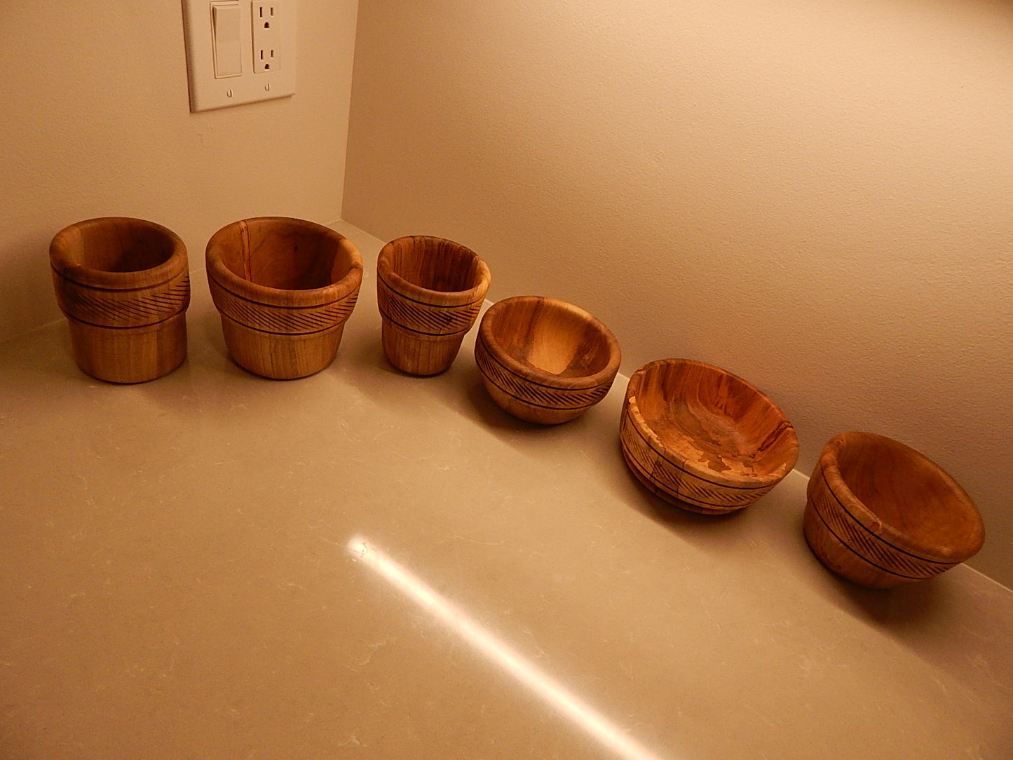 Maple 6 Bowl Set Artisan Crafted Handmade