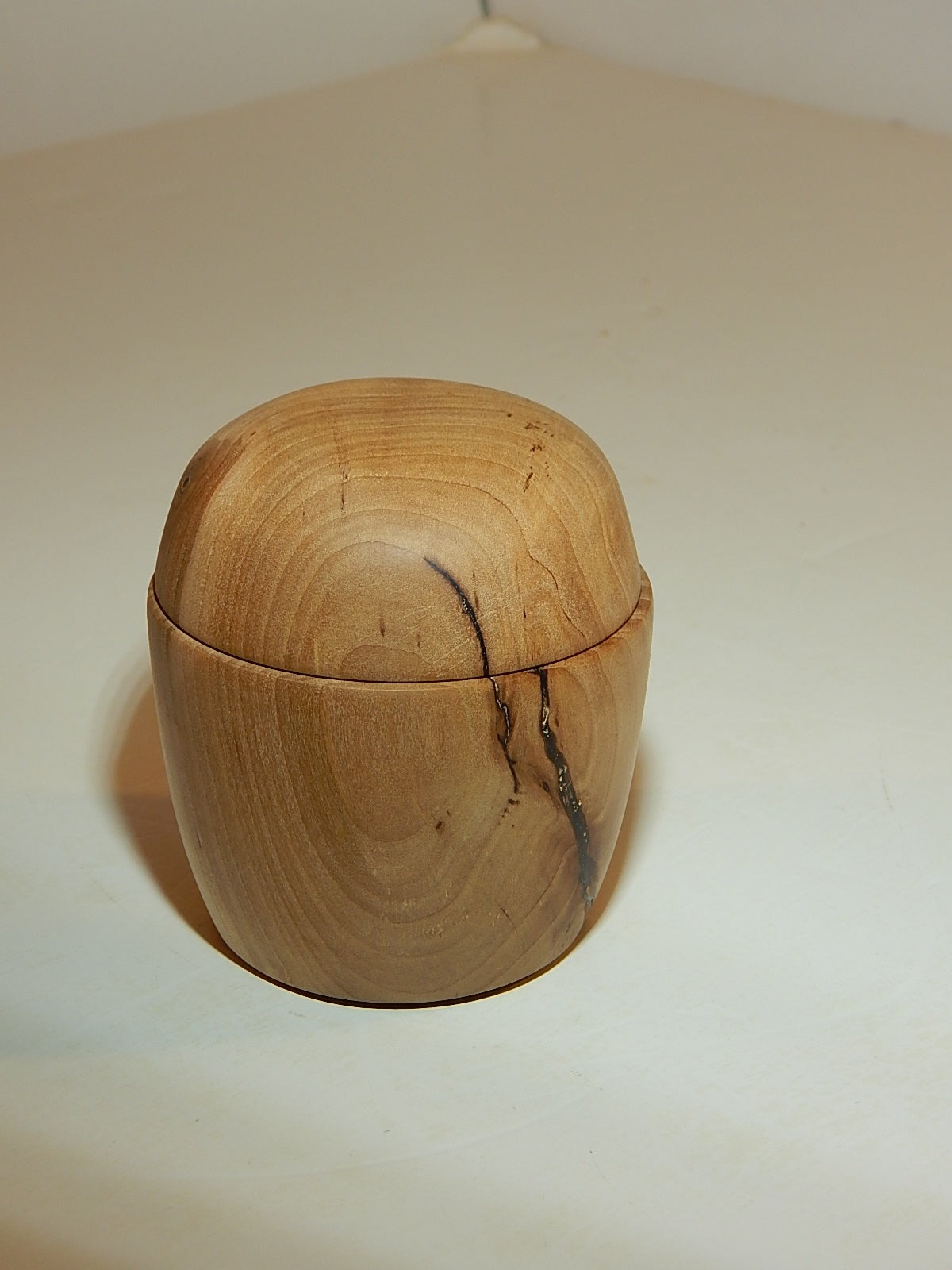 Maple Bowl with Lid, Handmade Lathe Turned Box, Artisan Crafted