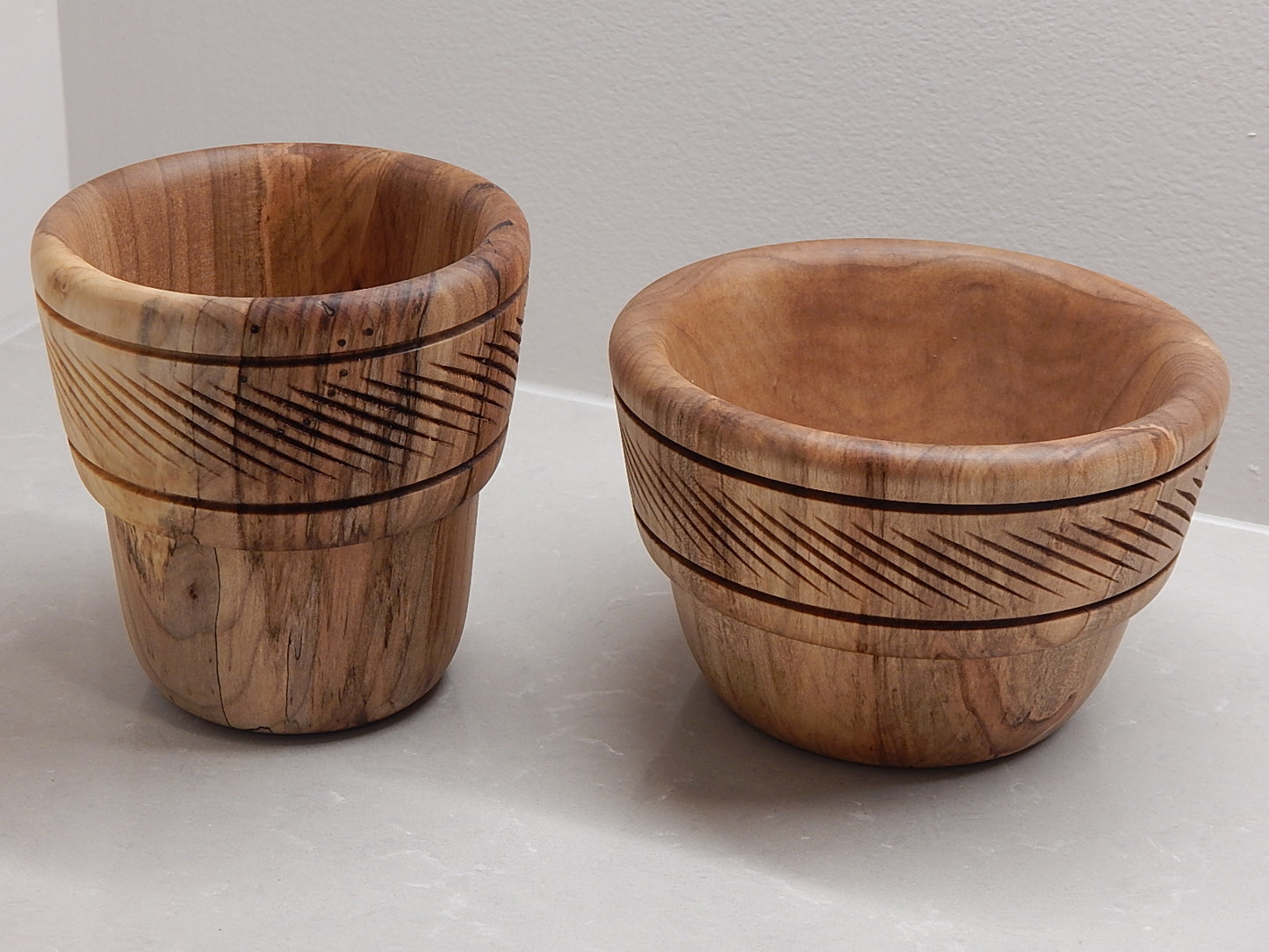 Maple 6 Bowl Set Artisan Crafted Handmade