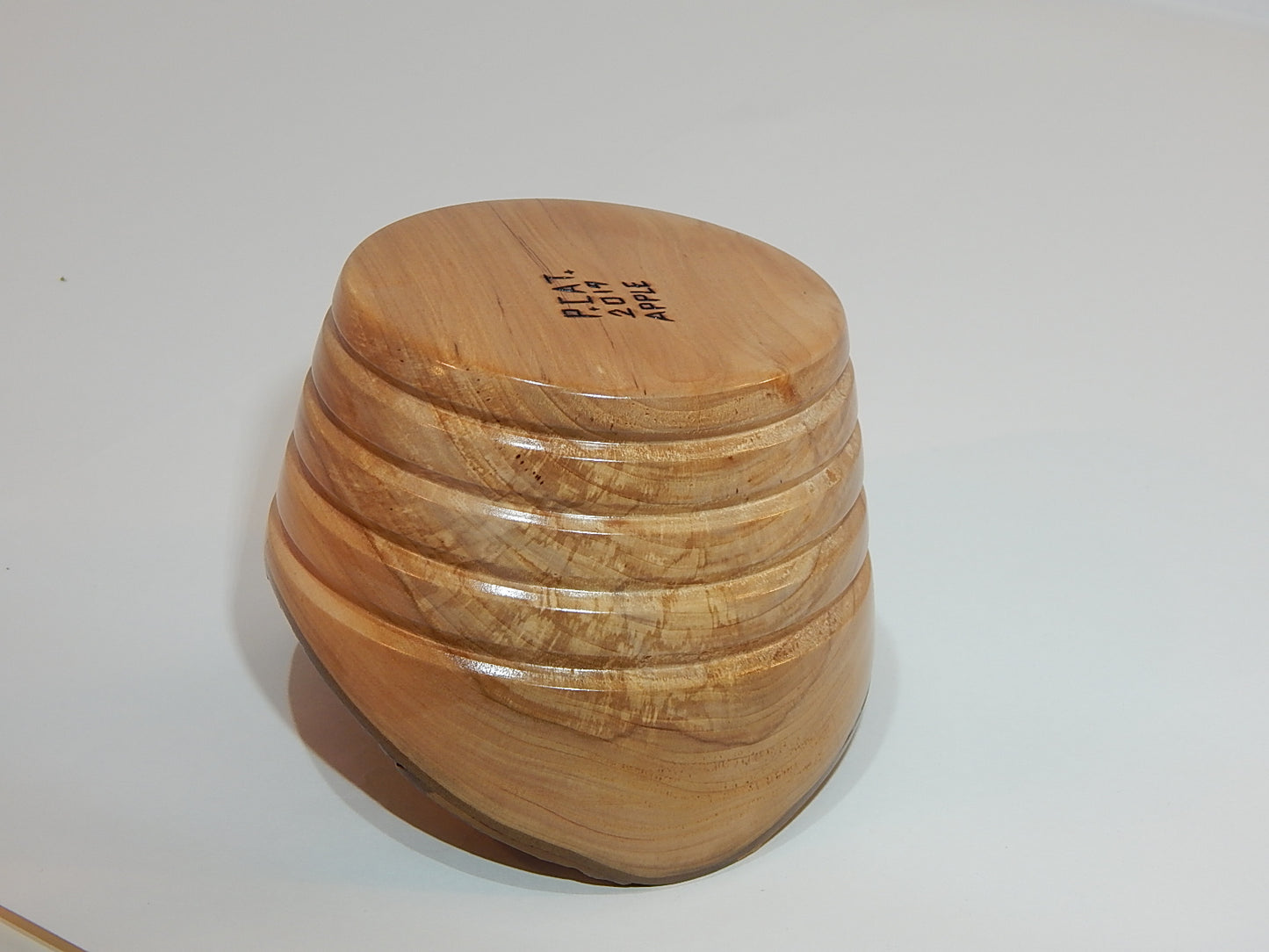 Apple Bowl, Live Bark Edge, Handmade, Lathe Turned, Artisan Crafted