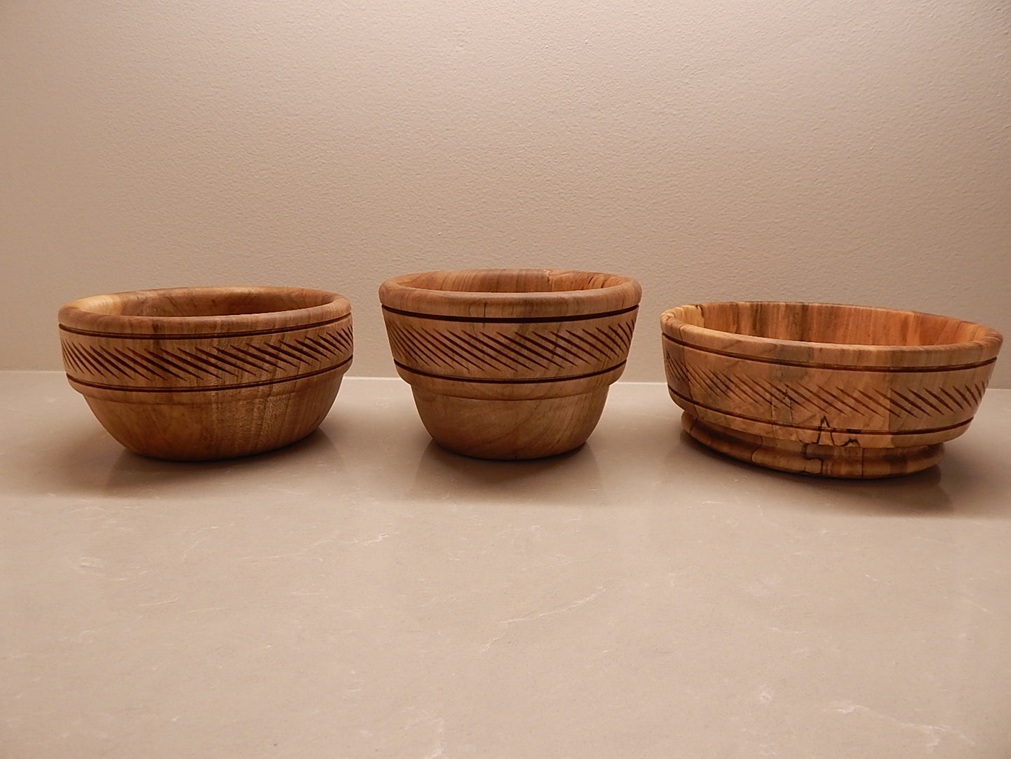 Maple 6 Bowl Set Artisan Crafted Handmade