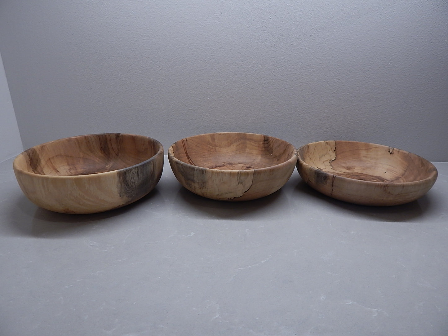 Maple Wood 5 Bowl Set, Artisan Crafted, Handmade