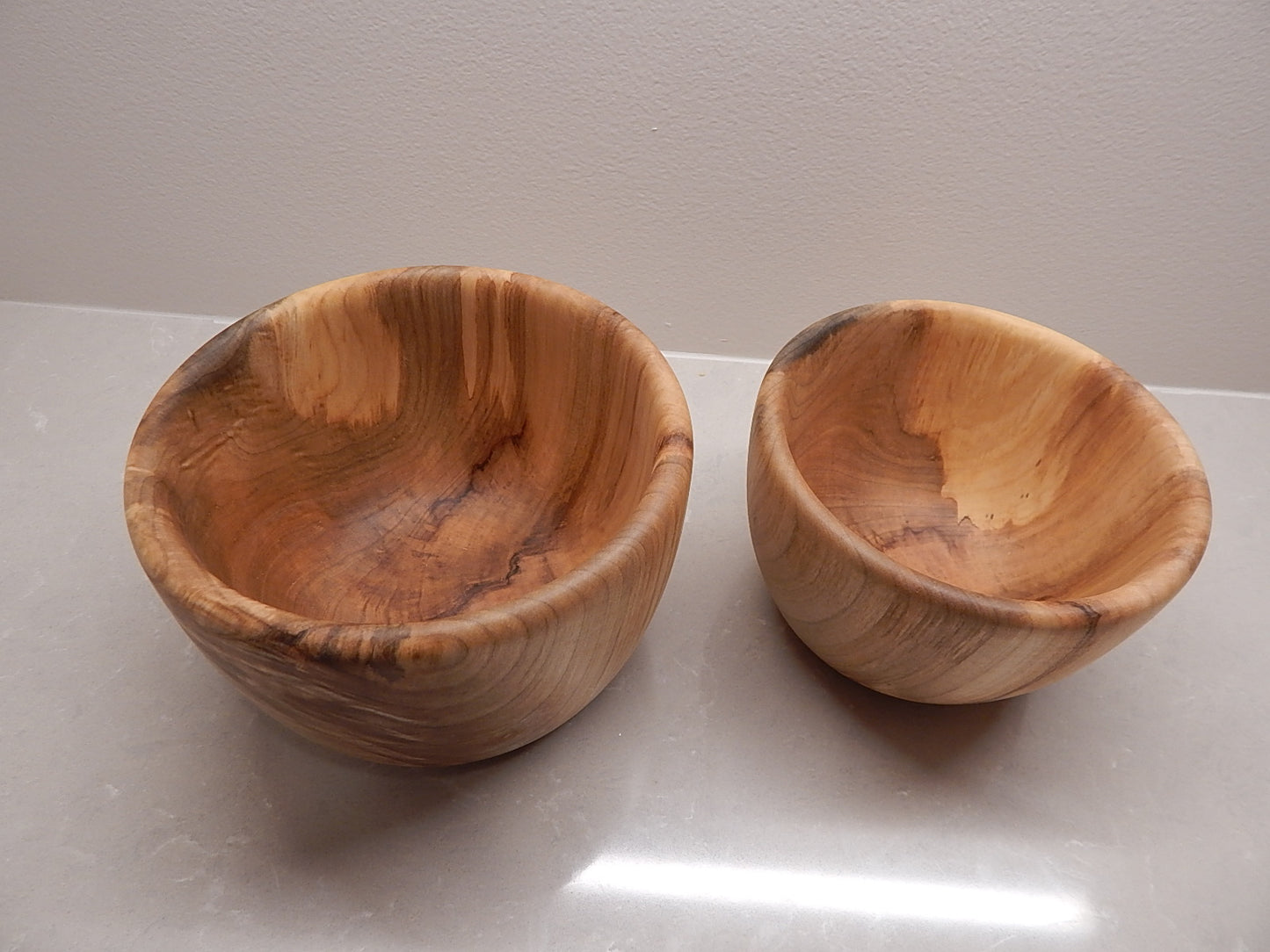 Maple Wood 5 Bowl Set, Artisan Crafted, Handmade