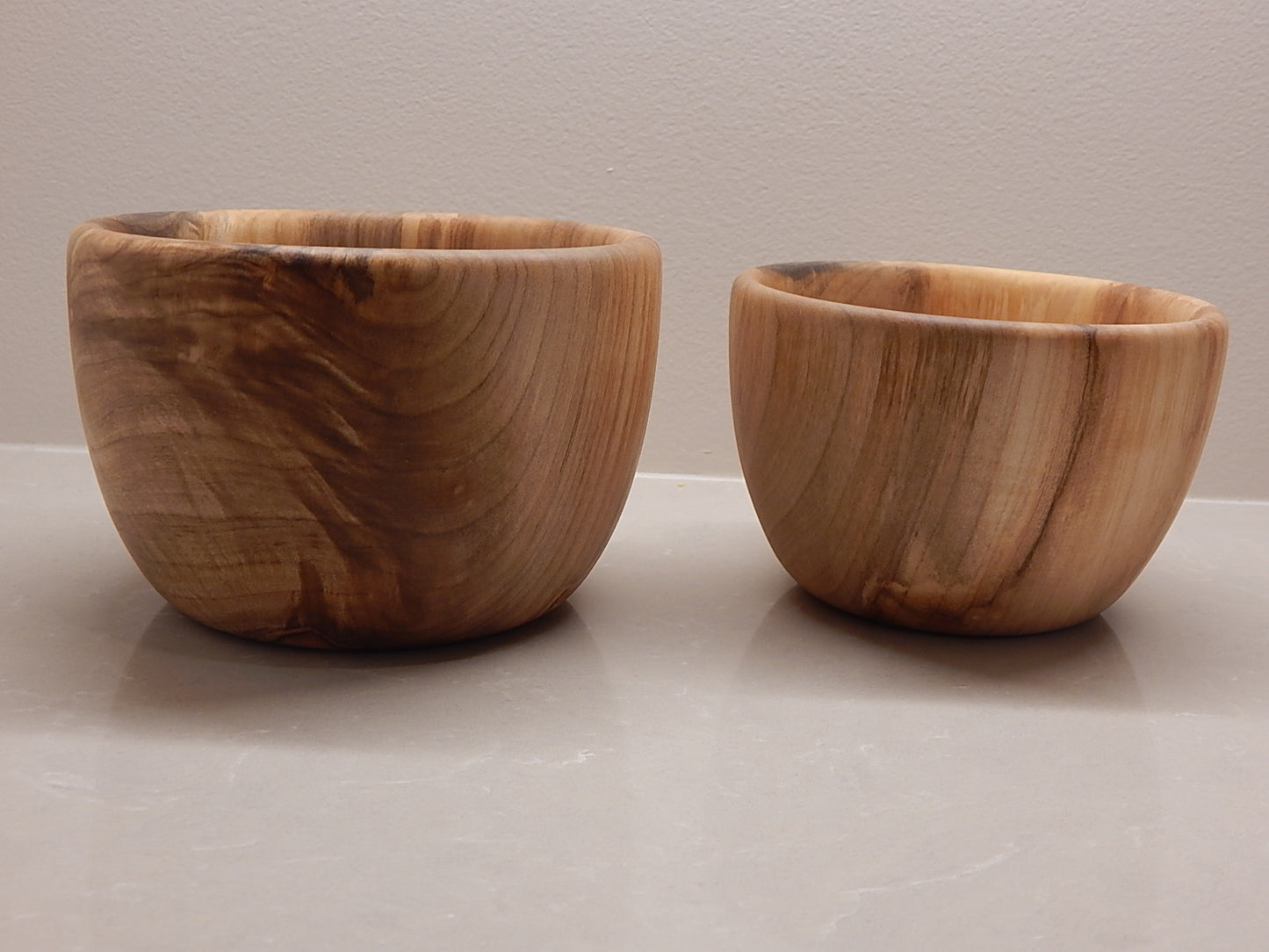 Maple Wood 5 Bowl Set, Artisan Crafted, Handmade