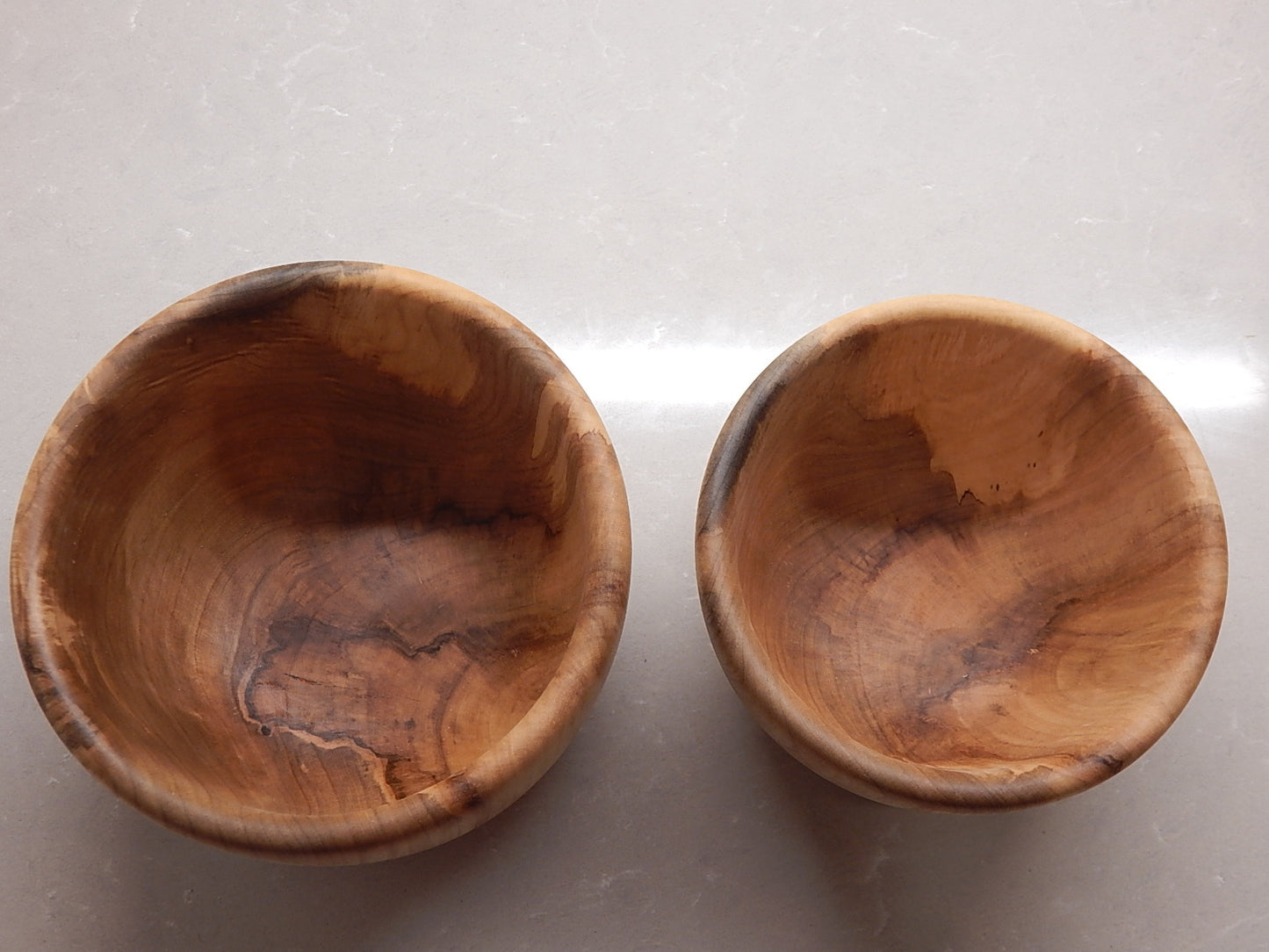 Maple Wood 5 Bowl Set, Artisan Crafted, Handmade