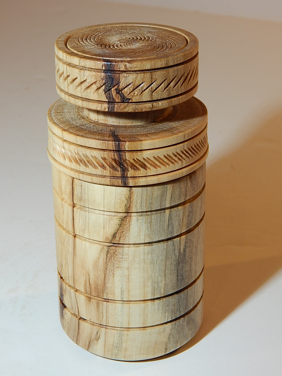 Maple Bowl with Lid, Handmade Lathe Turned Box, Artisan Crafted