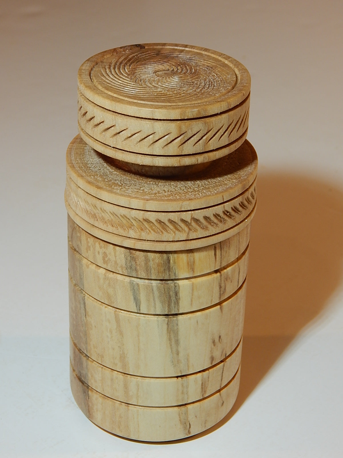 Maple Bowl with Lid, Handmade Lathe Turned Box, Artisan Crafted