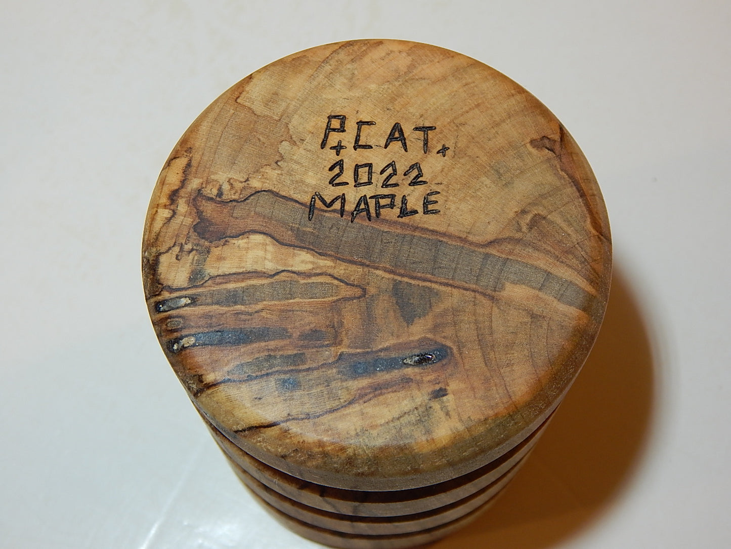 Maple Bowl with Lid, Handmade Lathe Turned Box, Artisan Crafted