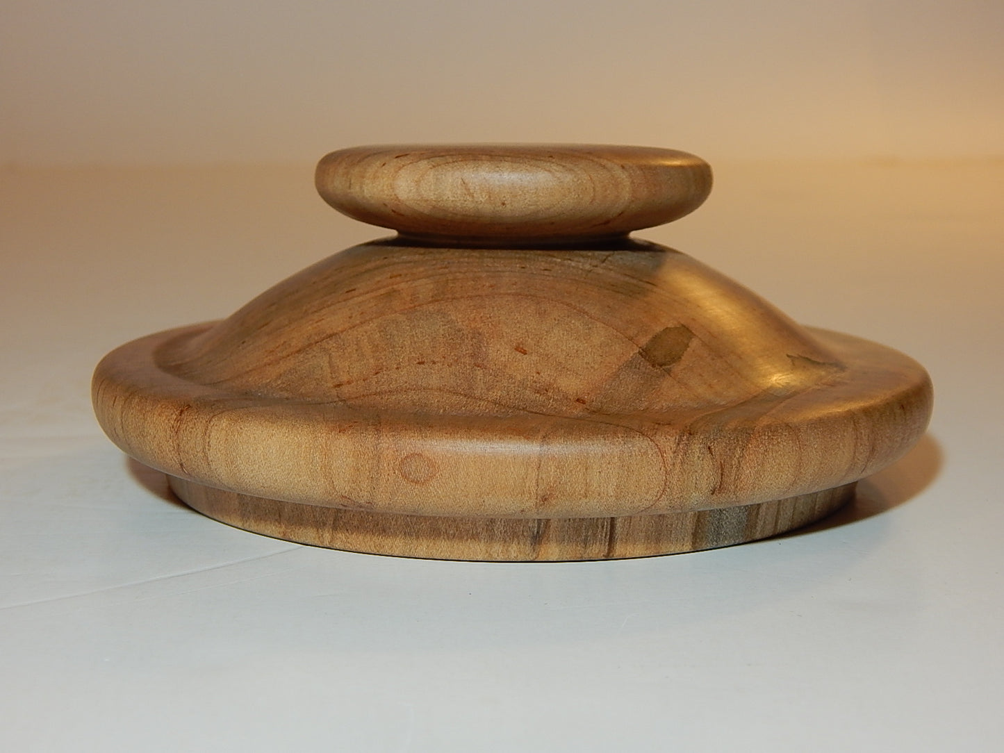 Maple Bowl with Lid, Handmade Lathe Turned Box, Artisan Crafted