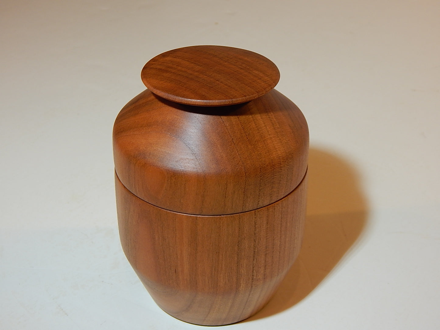 Wild Cherry Bowl with Lid, Handmade Lathe Turned Box, Artisan Crafted