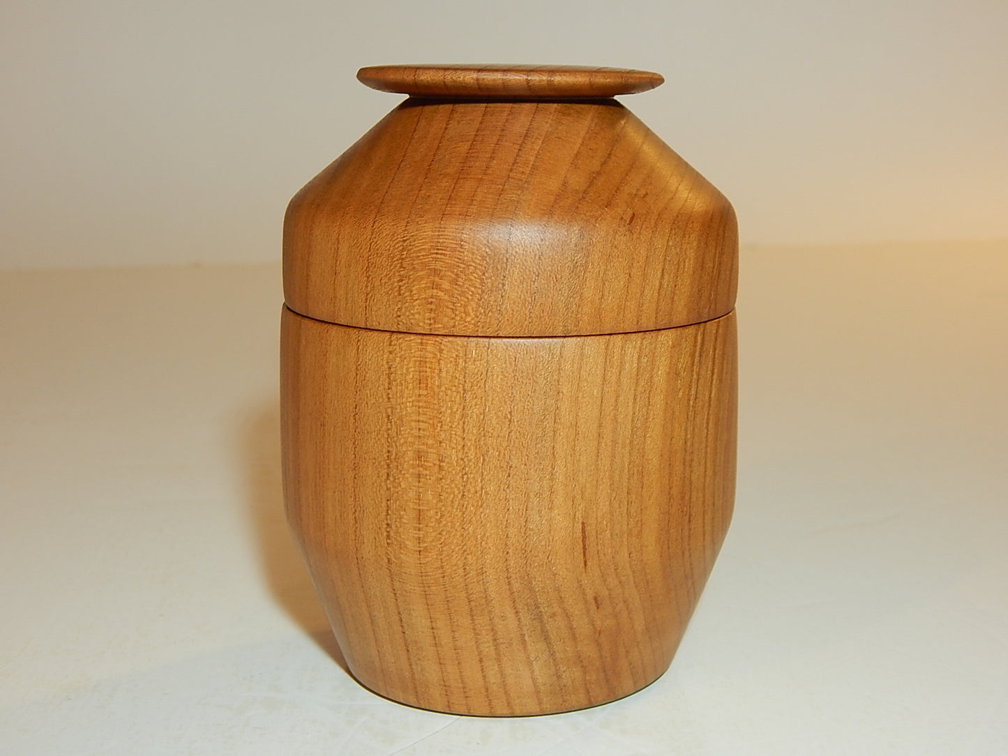 Wild Cherry Bowl with Lid, Handmade Lathe Turned Box, Artisan Crafted