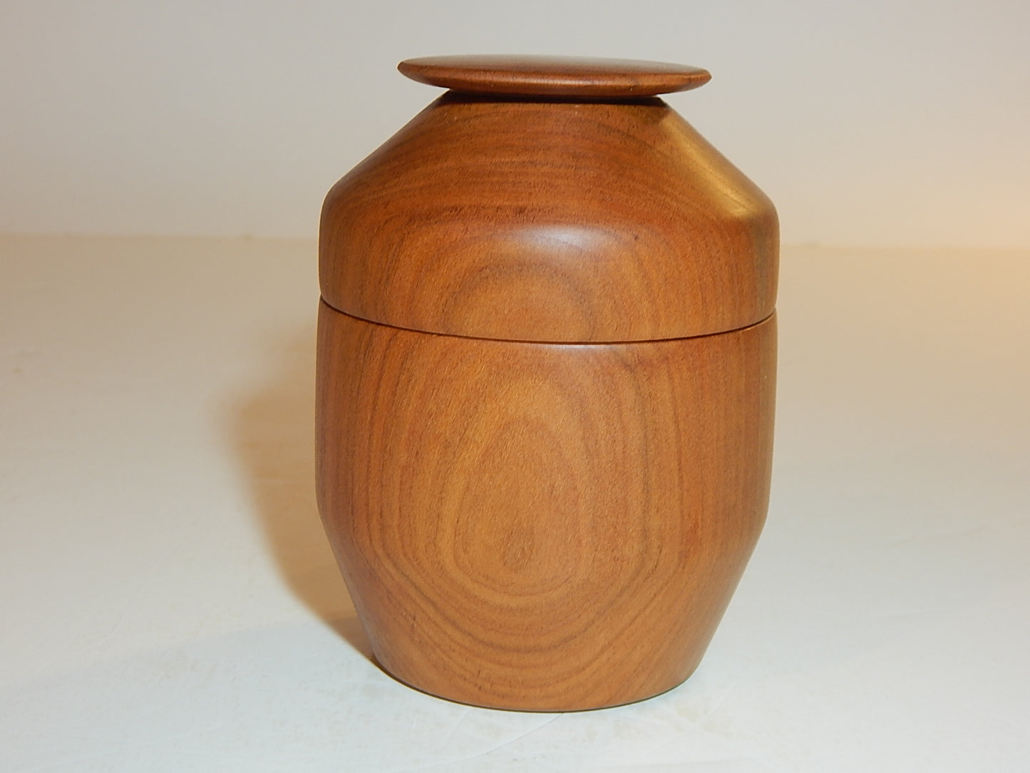 Wild Cherry Bowl with Lid, Handmade Lathe Turned Box, Artisan Crafted