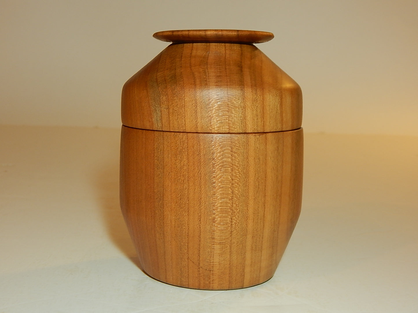 Wild Cherry Bowl with Lid, Handmade Lathe Turned Box, Artisan Crafted