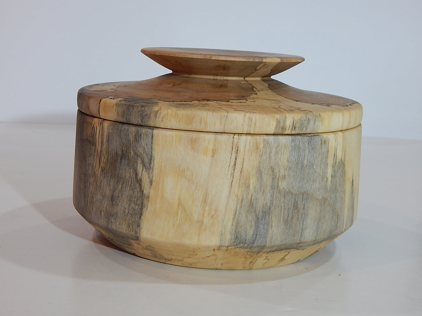 Maple Bowl with Lid, Handmade Lathe Turned Box, Artisan Crafted