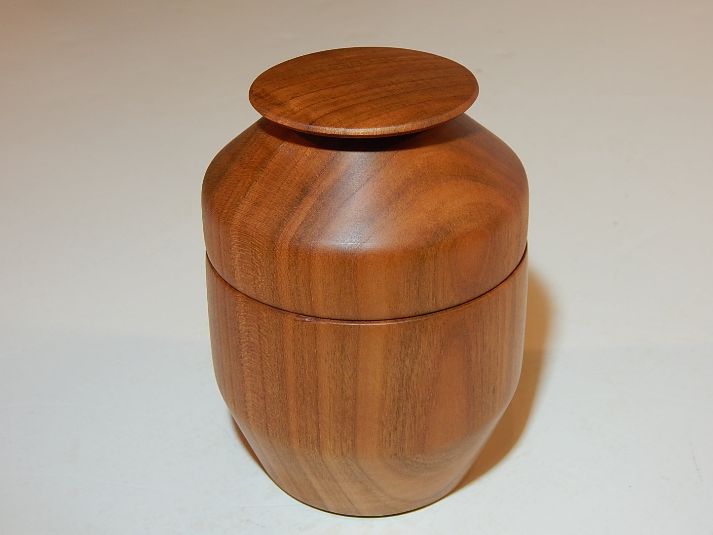 Wild Cherry Bowl with Lid, Handmade Lathe Turned Box, Artisan Crafted