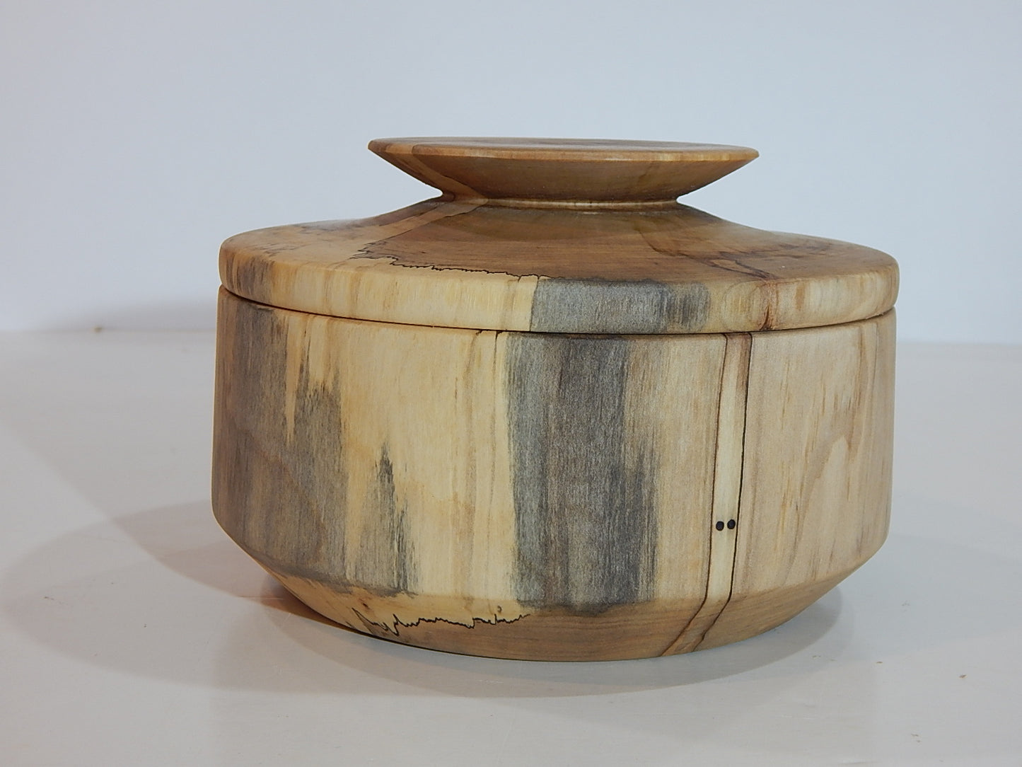 Maple Bowl with Lid, Handmade Lathe Turned Box, Artisan Crafted