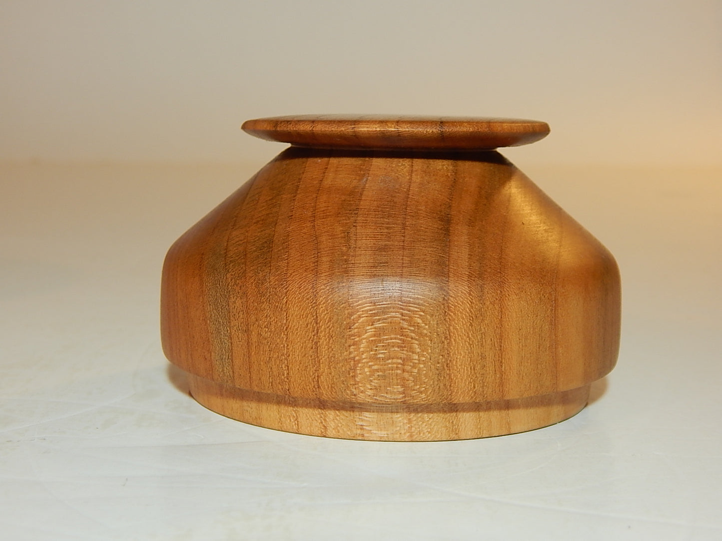 Wild Cherry Bowl with Lid, Handmade Lathe Turned Box, Artisan Crafted