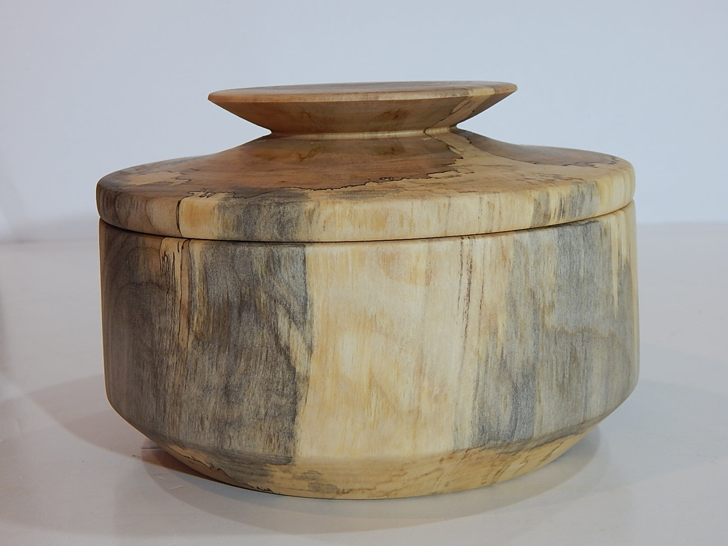 Maple Bowl with Lid, Handmade Lathe Turned Box, Artisan Crafted