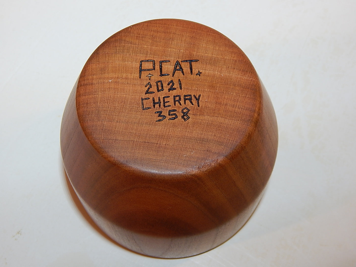 Wild Cherry Bowl with Lid, Handmade Lathe Turned Box, Artisan Crafted