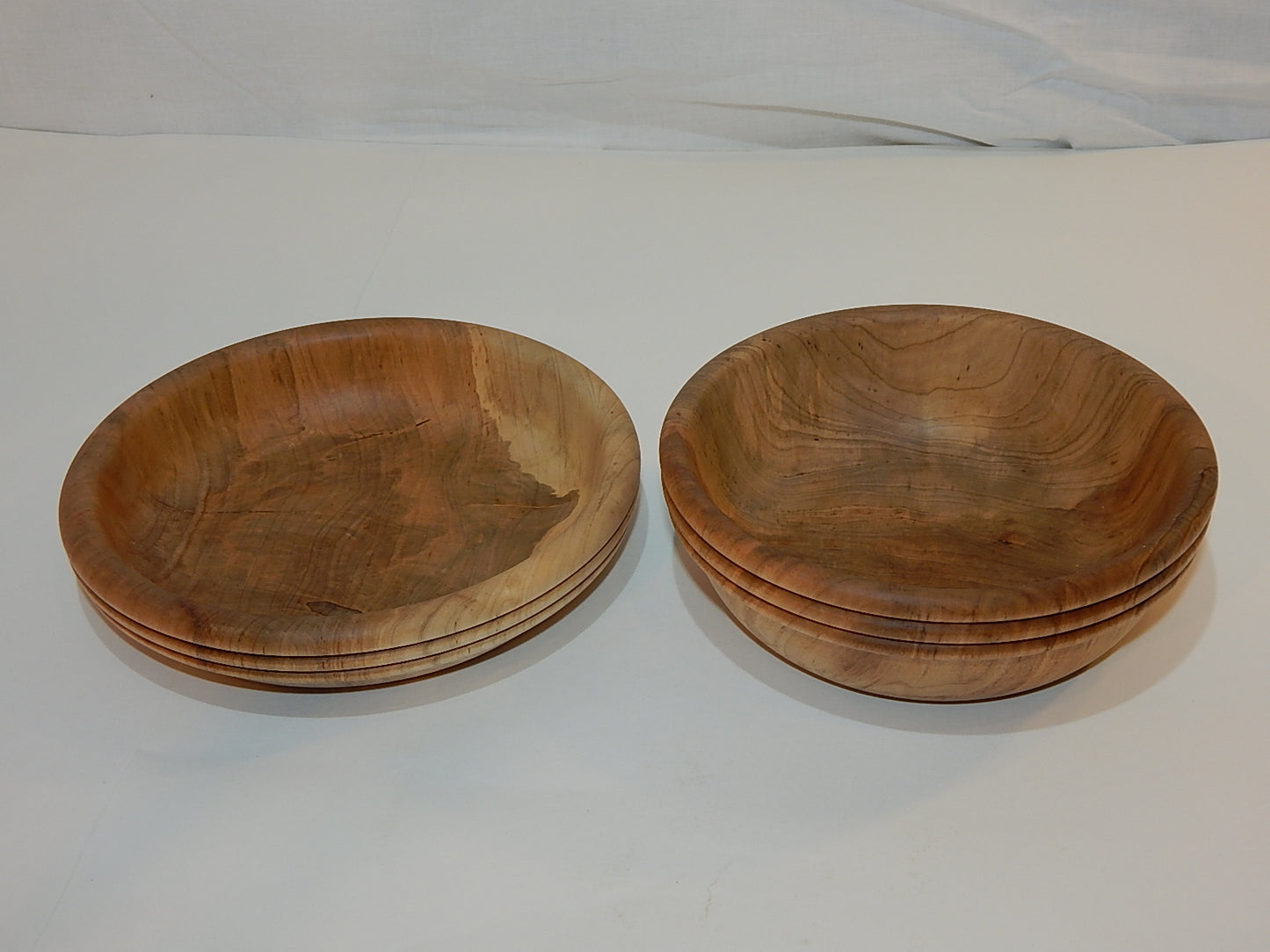 Two Maple Bowl Set, Handmade Lathe Turned, Artisan Crafted