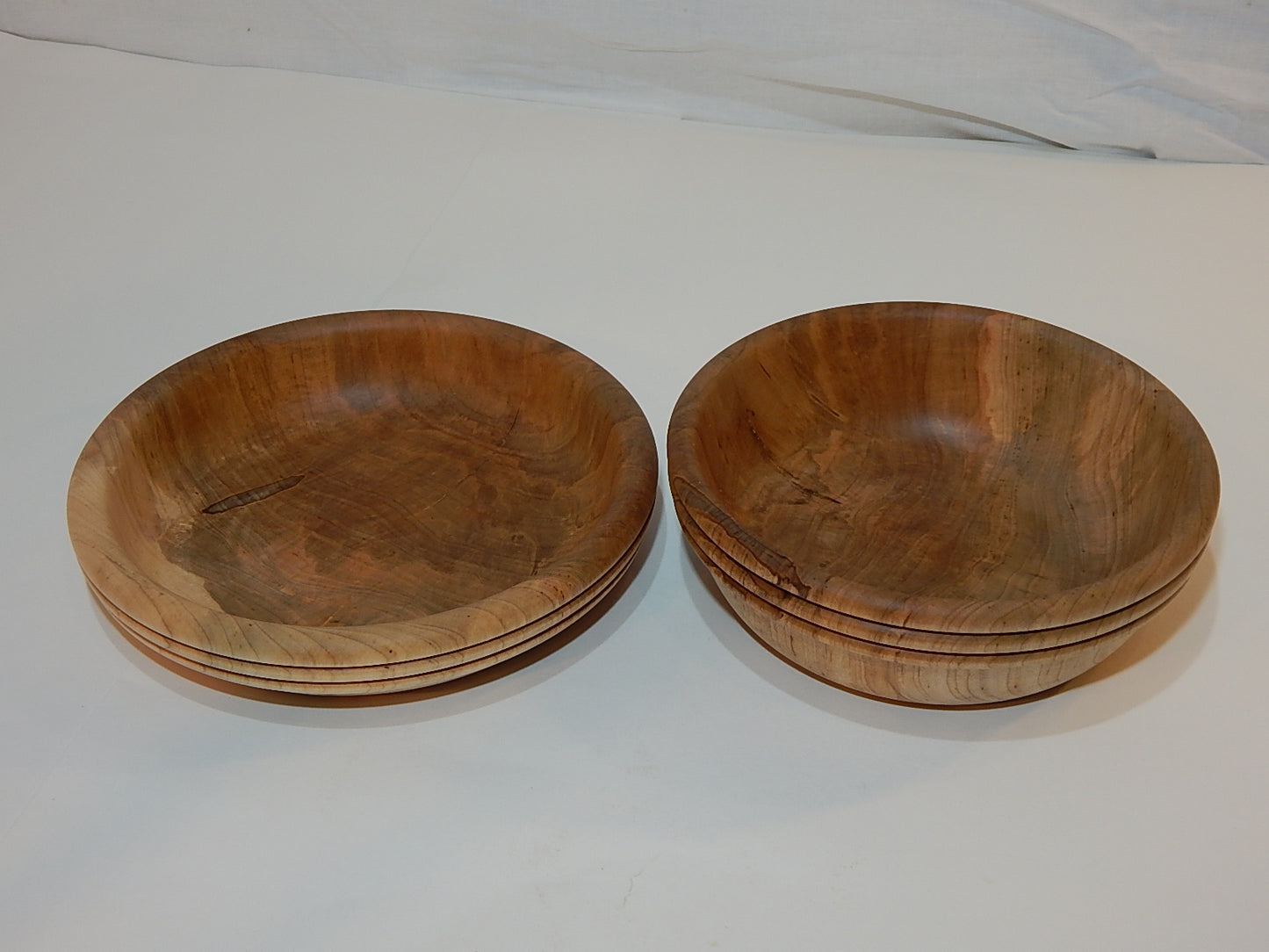 Two Maple Bowl Set, Handmade Lathe Turned, Artisan Crafted