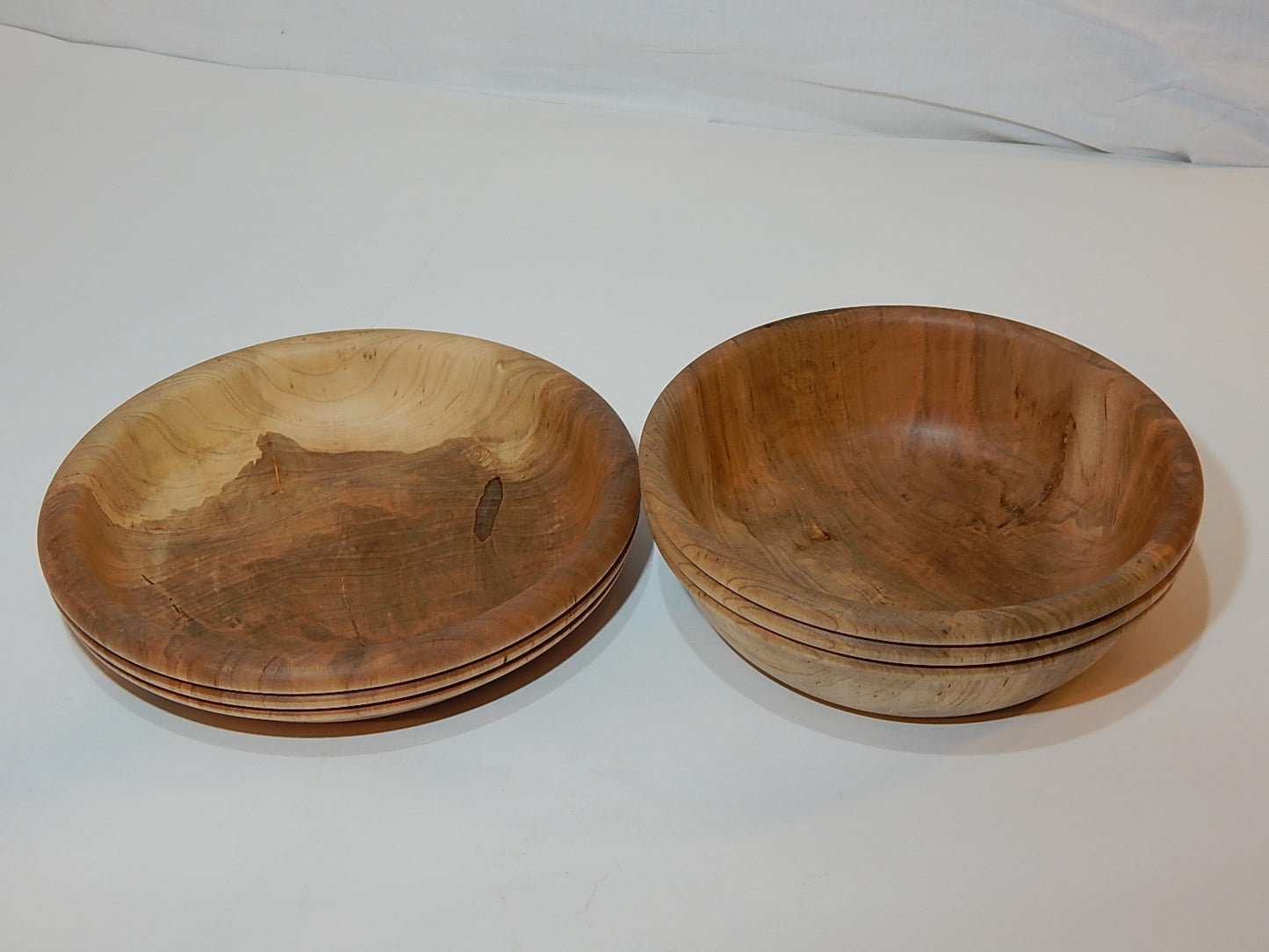 Two Maple Bowl Set, Handmade Lathe Turned, Artisan Crafted