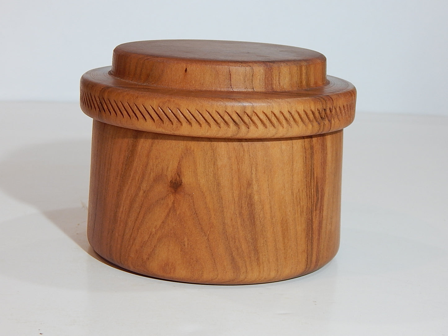 Wild Cherry Bowl with Lid, Handmade Lathe Turned Box, Artisan Crafted