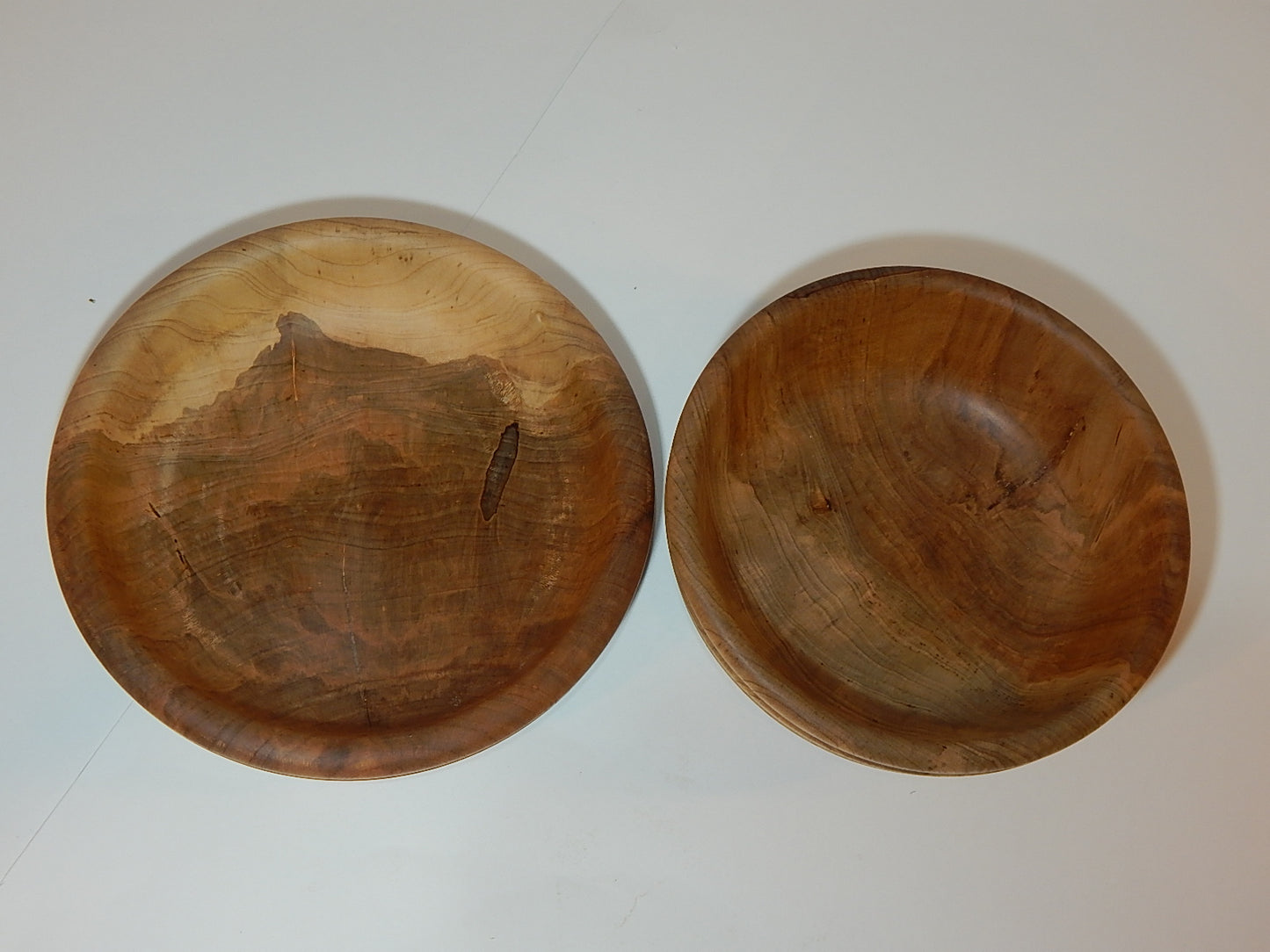 Two Maple Bowl Set, Handmade Lathe Turned, Artisan Crafted