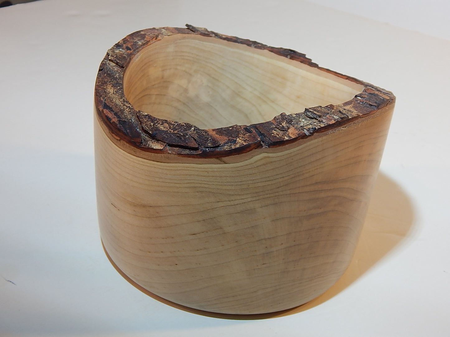 Maple Wood Bowl, Live Bark Edge, Handmade, Artisan Crafted