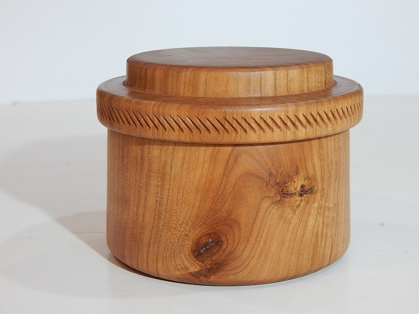 Wild Cherry Bowl with Lid, Handmade Lathe Turned Box, Artisan Crafted