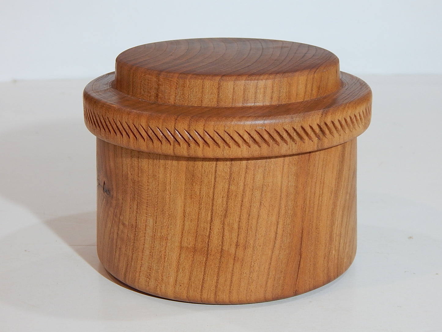 Wild Cherry Bowl with Lid, Handmade Lathe Turned Box, Artisan Crafted