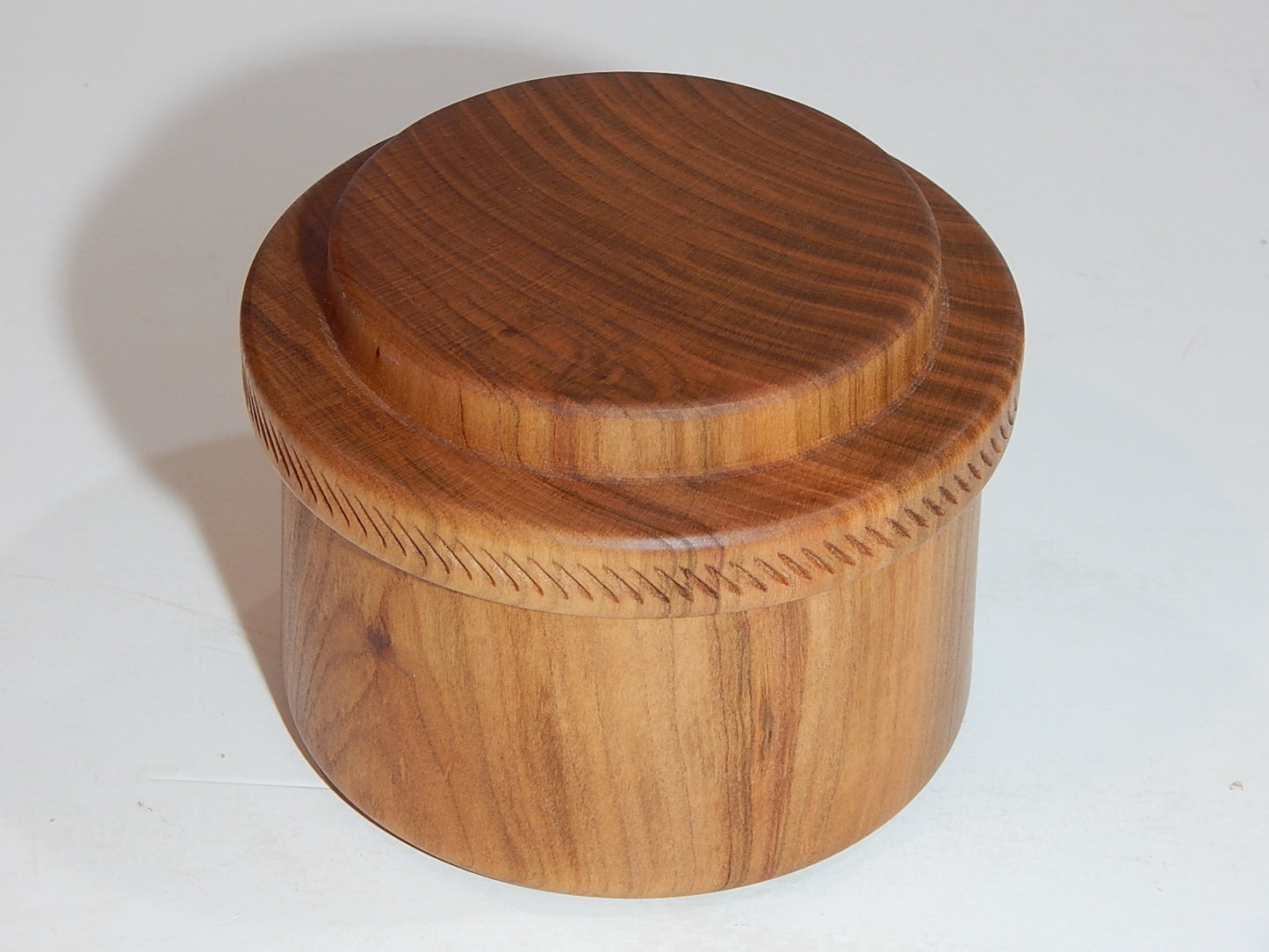 Wild Cherry Bowl with Lid, Handmade Lathe Turned Box, Artisan Crafted