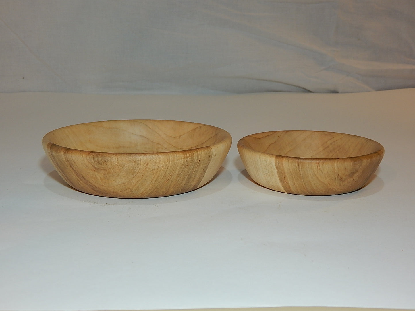 Two Maple Bowl Set, Handmade Lathe Turned, Artisan Crafted