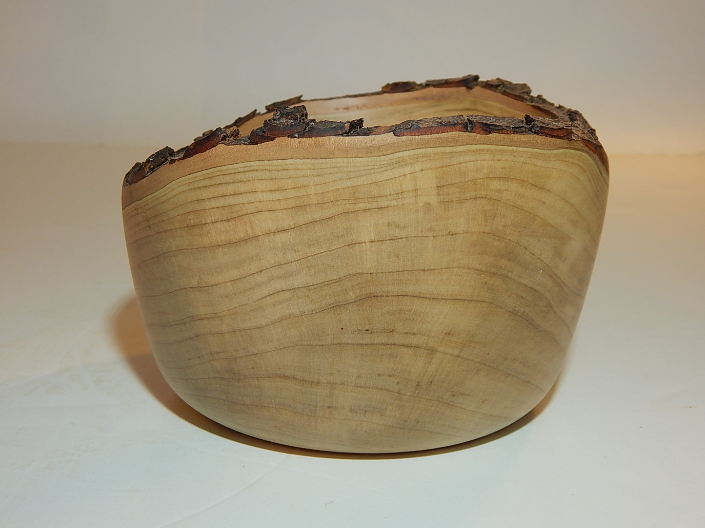 Maple Wood Bowl, Live Bark Edge, Handmade, Artisan Crafted