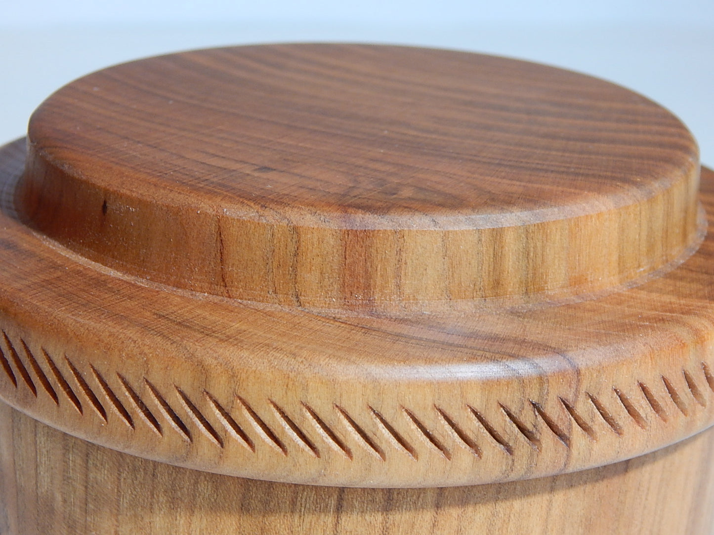 Wild Cherry Bowl with Lid, Handmade Lathe Turned Box, Artisan Crafted