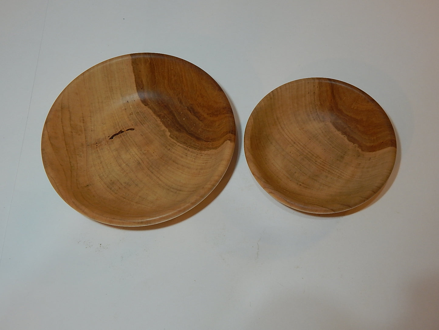 Two Maple Bowl Set, Handmade Lathe Turned, Artisan Crafted