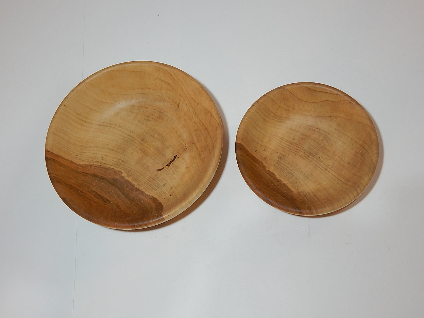 Two Maple Bowl Set, Handmade Lathe Turned, Artisan Crafted