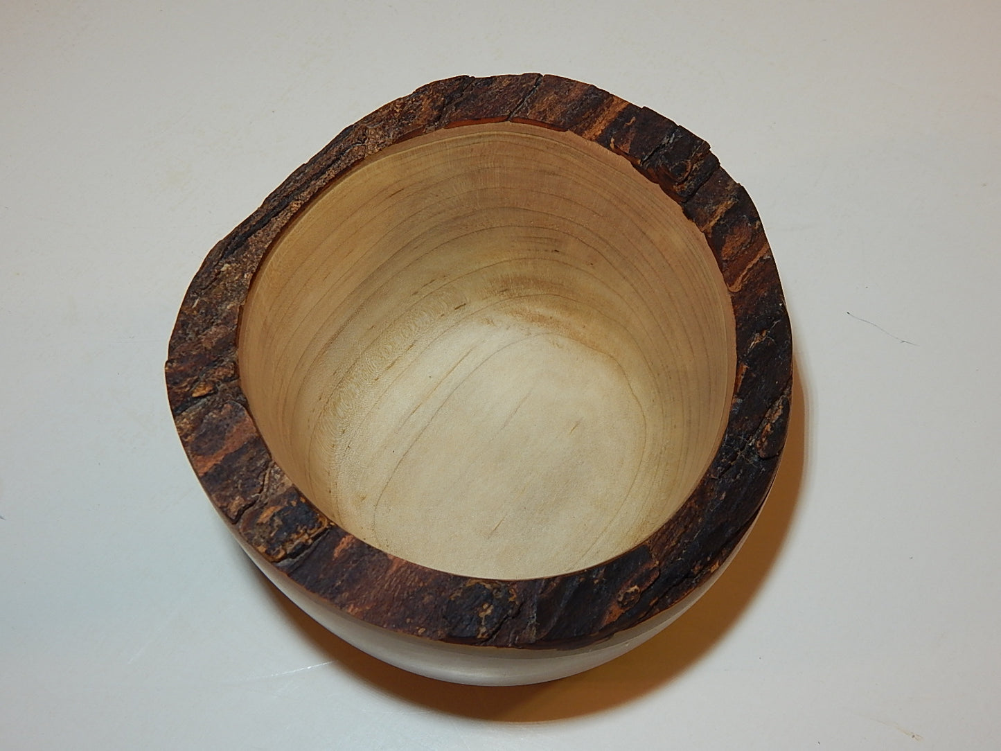 Maple Wood Bowl, Live Bark Edge, Handmade, Artisan Crafted